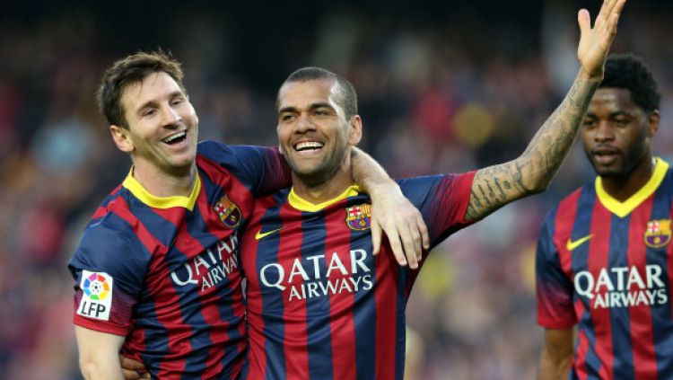 Dani Alves Buka Keburukan Barcelona dan Sebut Lionel Messi Terbaik Dunia